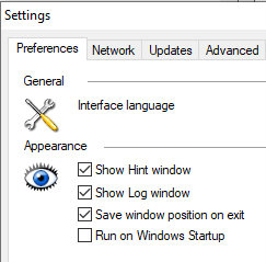 Run On Windows Startup Settings